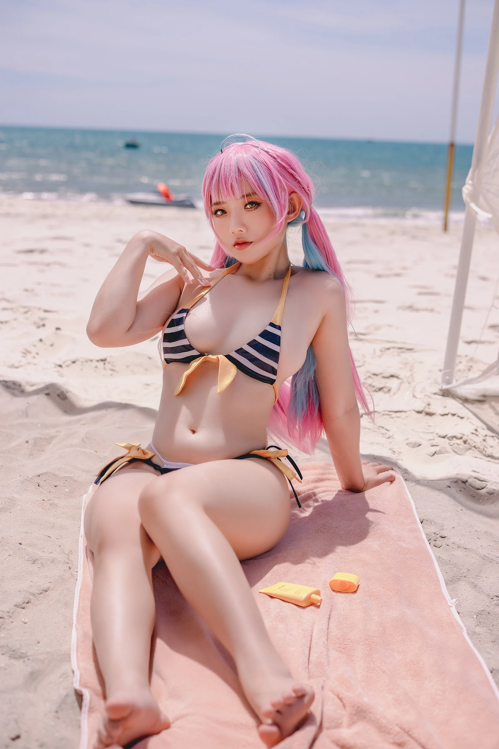图片[3]-Messie Huang Aqua Bikini 34P-COS世界